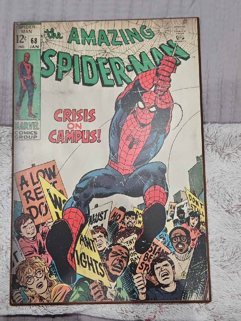 Marvel The Amazing Spider-Man Comic Cover - Red, Blue, Green